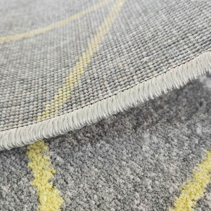 Karpet Minimalis Ruang Tamu Konéng ageung sareng Pembekal Karpét Lemes Gray