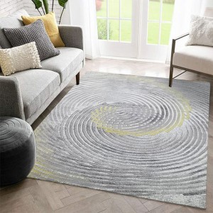 Minimalist Rugs Salas Large Yellow ug Gray Soft Carpet Supplier