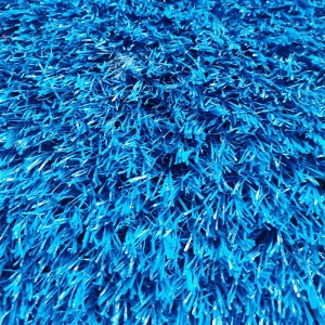 Custome 20mm 25mm 30mm 35mm 40mm Blue Artificial Grass for Landscaping