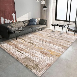 Ručne všívaný koberec vysokej kvality s moderným viacfarebným geometrickým vzorom