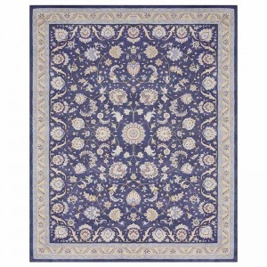 Venda de tapete persa tradicional de lã roxa grossa 9 × 12