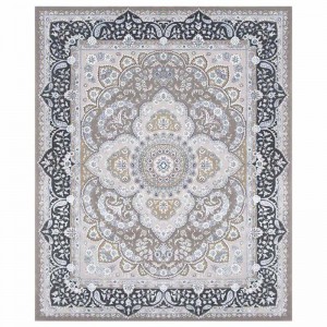 9 × 12 Diobral karpet persia wol ungu kandel tradisional