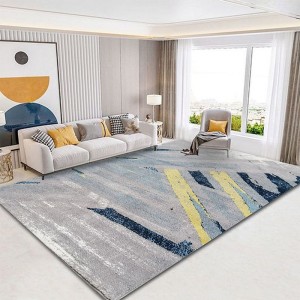 Living Room Modern Floor Durable 100% Polyster Fabric Super Soft Carpets
