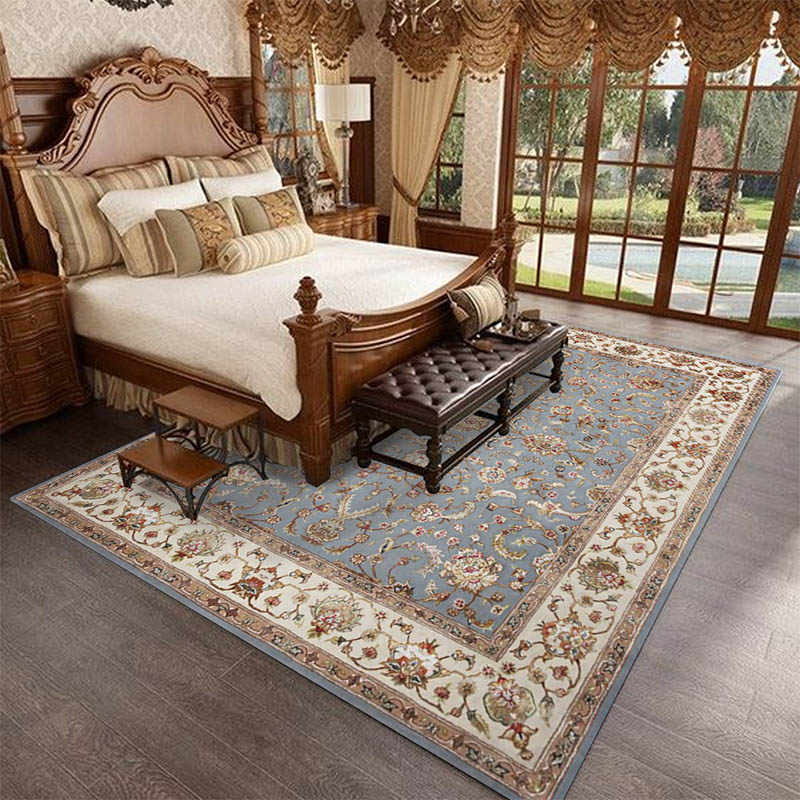 luxury blue bedroom persian rug