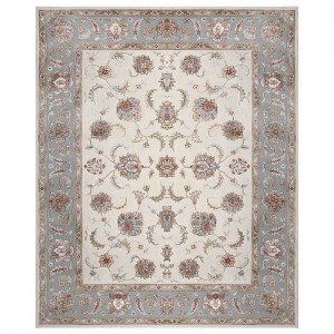 Turkish beige pink blue classic 2×3 meter persian rug silk