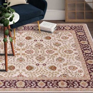 Tunay na silk black persian rug