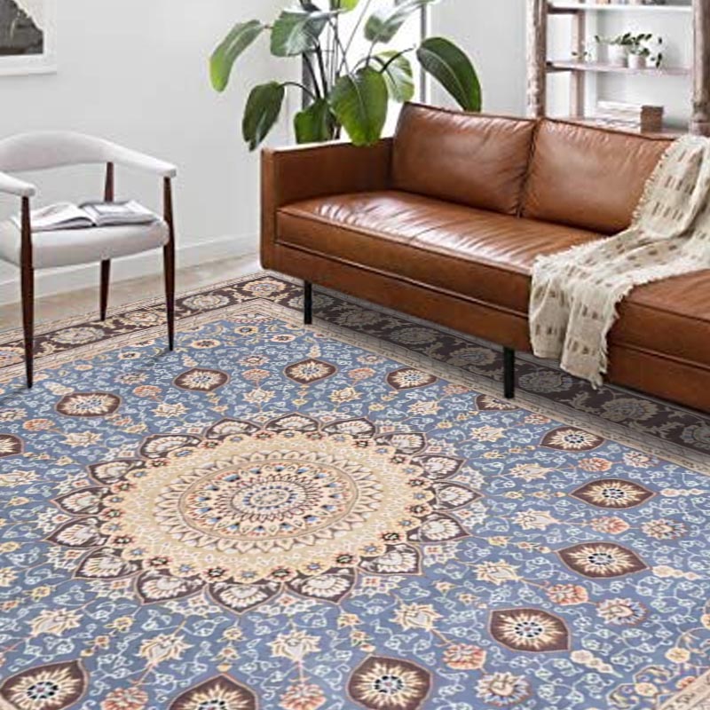 Евтин прилагоден виолетов персиски килим за дневна соба