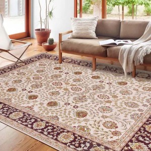 Duże dywany perskie ze 100% wełny w stylu vintage w salonie