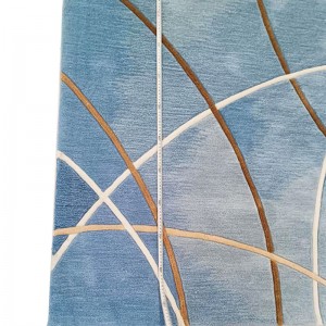Vendita di tappeti di tappettu geometricu di lana turchinu blu