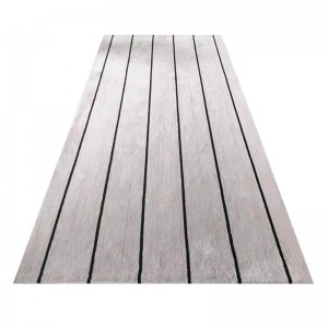 High quality striped white and black wool carpet for sale