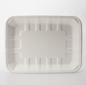PFAS Free 12″ x 4″ Disposable Compostable Biodegradable Sugarcane Bagasse Pulp Food Tray