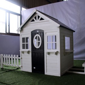 2019 High quality China New Style 30 Furniture Pieces Children Pretend Play Wooden Giant Doll House W06A222