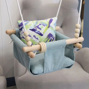 Anti UV cotton canvas baby swing hammock chair for infant baby customized design swing chair