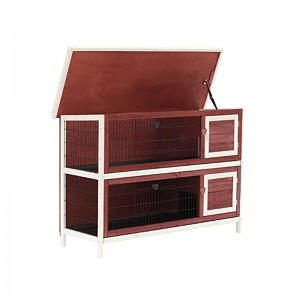 Rapid Delivery for China All in One Rabbit Hutch Triangle Outdoor Waterproof a-Frame Bunny Cage Cover for Small Animal