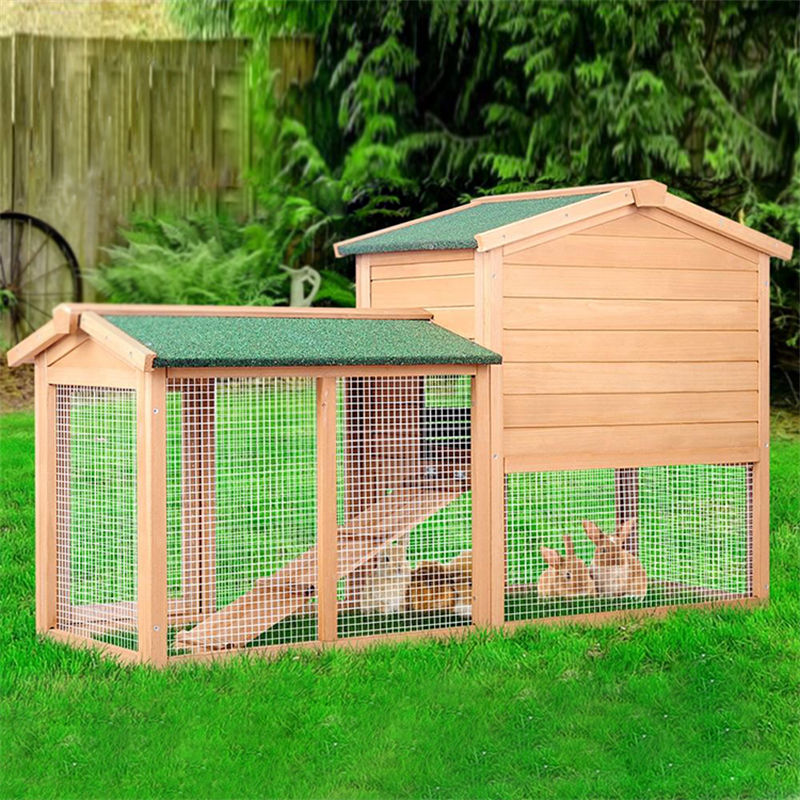 Wooden Cage Chicken Coop Hen House Household Easy Clean Outdoor Pet Cages