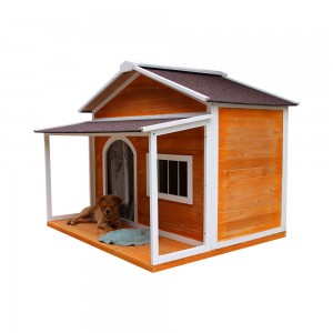 New design hot-sale outdoor WOODEN DOG KENNEL