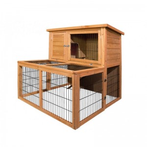 Short Lead Time for All in One Wholesale Wooden Rabbit House Chicken Coop with Run and Pull out Tray Poultry Cage for Animal Pet Product