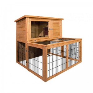 Short Lead Time for All in One Wholesale Wooden Rabbit House Chicken Coop with Run and Pull out Tray Poultry Cage for Animal Pet Product