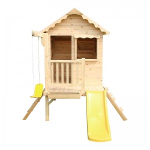 Top Suppliers New Pretend Play Minimalist 2 Floors Natural Wooden Doll House for Kids Z06496A