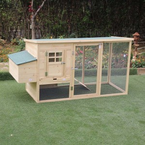 2019 Latest Design All in One Solid Wooden Dog House Outdoor Kit Weatherproof with Door
