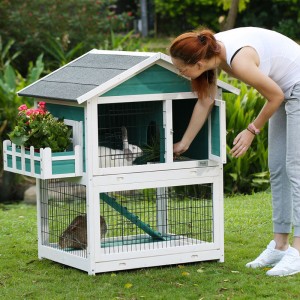 factory Outlets for China All in One Wholesale Wooden Rabbit House Chicken Coop with Run and Pull out Tray Poultry Cage for Animal Pet Product