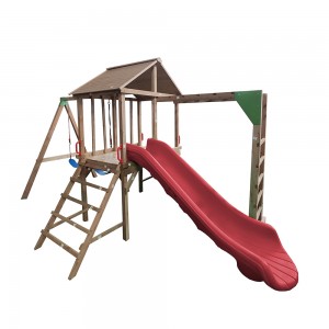 Good User Reputation for Wooden Series Outdoor Playground Kids Slide Equipment Children Kids Outdoor Playhouse