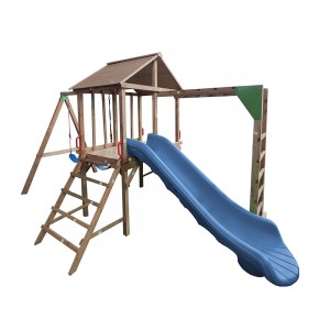 Good User Reputation for Wooden Series Outdoor Playground Kids Slide Equipment Children Kids Outdoor Playhouse
