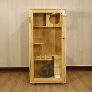 OEM/ODM Manufacturer Three-Layer Pet House Breathable Movable Display Cabinet