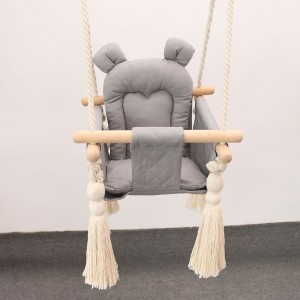 Top Suppliers Cotton Rope Outdoor Swing Set Outdoor Swing Chair with Tassel