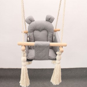 Top Suppliers Cotton Rope Outdoor Swing Set Outdoor Swing Chair with Tassel