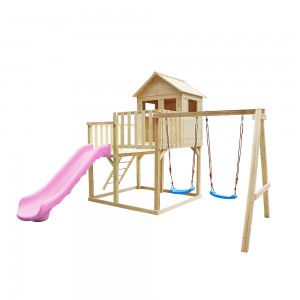High reputation China Kindergarten Montessori Wooden Furniture Kids Outdoor Playground Equipment Nursery School Play House