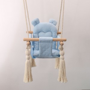 Wooden Hanging Swing Seat Chair for Toddler Boys