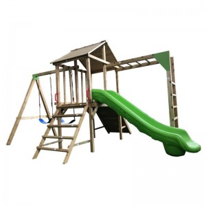 Play Cubby House Big Outdoor Luxury Children Kids Playhouse Slide For Kids Wooden