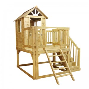 popular cheap child playhouse, wooden cubbyhouse