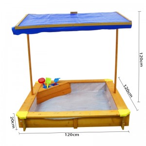 Best quality Hot Sale Backyard Wooden Sandbox Outdoor Wooden Sandpit for Kid