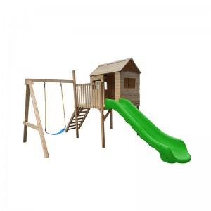 OEM China China Customized Wooden Series Outdoor Adventure Fitness Playground Equipment for Kindergarten and Preschool