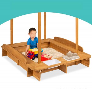 FSC children’s sand pool wooden sand pool outdoor wooden play sand toys early education children’s play equipment shade