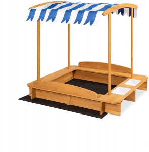 FSC children’s sand pool wooden sand pool outdoor wooden play sand toys early education children’s play equipment shade
