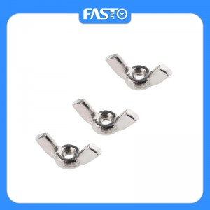 Grosir OEM China Fastener Produsen M8 M10 SS304 Butterfly Nuts Precision Casting DIN315 Stainless Steel Formwork Tie Rod Scaffolding Casting Wing Nut