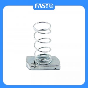 Trending Products Msr Good Quality M8 Roll-in T-Nuts with Ball Spring for 40180 Series Aluminium Profile