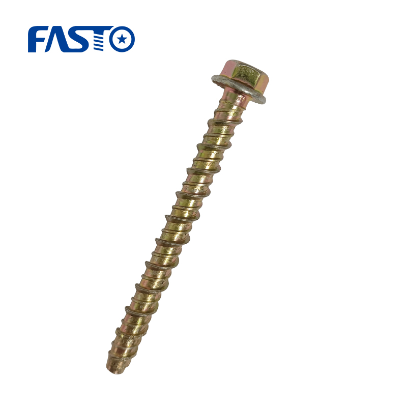 China Wholesale High Quality Stainless Steel Zinc Plated Hex Head Concrete  Screws Manufacturer and Supplier