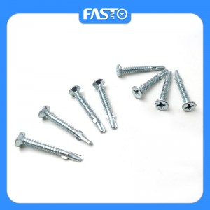 New Arrival China Stainless Steel Flat Head Phillips Screws - Double flat head with Nibs under head self drilling screws – FASTO