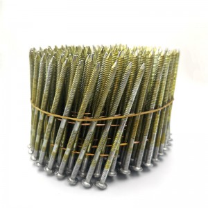 Factory wholesale Screw Shank Pallet Coil Nails Coil Wire Nails Ring Shank Wire Collated Coil Framing Nails