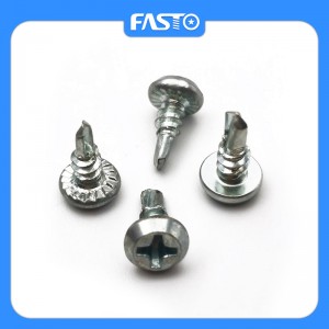 Fast delivery Galvanized Pan Head Screws - Pan Framing Head Cross Recessed Knurled Hot Dip Galvanized Self Drilling Screw – FASTO