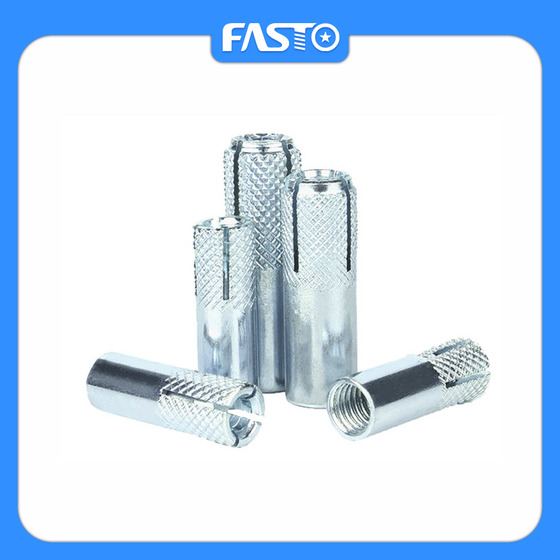 China Supplier China Fastener Factory Good Price White Blue Zinc Plated DIN Standard CE Qualified Carbon Steel Implosion Drop in Anchor