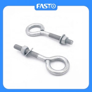 Reliable Supplier Zebedees Nuts - Galvanized Aluminum Hook Eye Bolt – FASTO