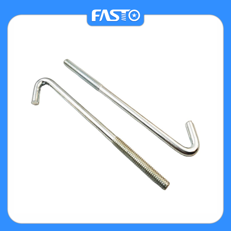 Fast delivery Flange Nut With Serration - M3 M4 M5 M6 M8 J Hook Bolt with Nut – FASTO