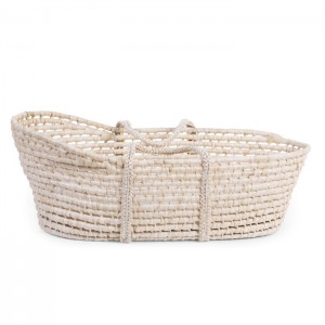 Fast delivery Wicker Baskets With Fabric Liner – Baby Moses Basket by Soft Corn Husk – Faye