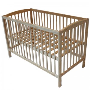 120x60cm European Standard 2in1 Solid Wooden Baby Cot
