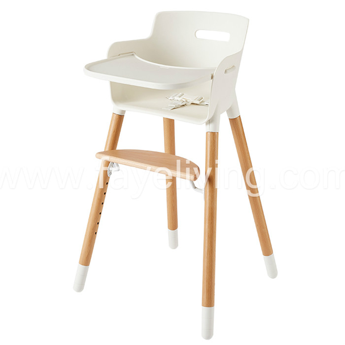 Factory Price Portable Baby Dining Chair - Modern Wood Baby Feeding Chair Baby High Chair – Faye